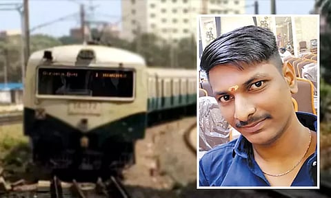 திருவொற்றியூர் ரெயில் நிலையம் அருகே மின்சார ரெயில் மோதி வாலிபர் பலி