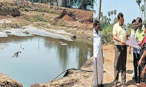 மறைமலைநகர் நகராட்சியில் ரூ.2 கோடியில் குளங்கள் சீரமைக்கும் பணிகள்; கலெக்டர் நேரில் ஆய்வு