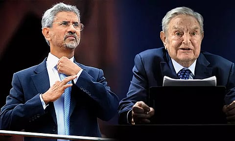 வயதான, பணக்கார, ஆபத்தான நபர்; அமெரிக்க முதலீட்டாளர் ஜார்ஜை கடுமையாக விமர்சித்த ஜெய்சங்கர்