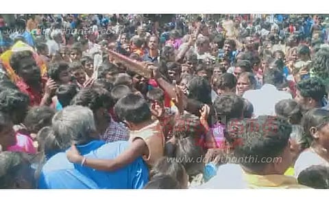 ரஞ்சன்குடி அங்காள பரமேஸ்வரி அம்மன் கோவிலில் மயான கொள்ளை