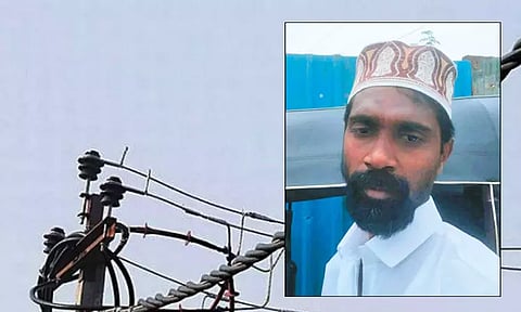 பெரும்பாக்கத்தில் சோகம்: மின் கம்பி அறுந்து விழுந்து இறைச்சி வியாபாரி பலி