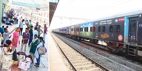 இன்டர்சிட்டி எக்ஸ்பிரஸ் ரெயில் காட்பாடியில் இருந்து கோவை சென்றது