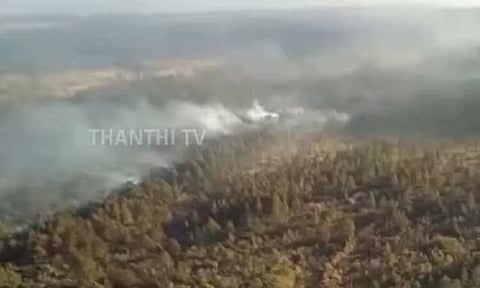 கியூபாவில் ஒரு வாரமாக பற்றி எரியும் காட்டுத்தீ