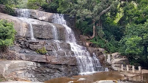 மேகமலை அருவியில் நீர்வரத்து குறைந்தது