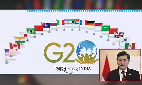 ஜி-20 மாநாட்டில் சீன வெளியுறவு மந்திரி பங்கேற்பு