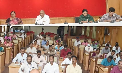 புத்தக திருவிழா முன்னேற்பாடுகள் குறித்த ஆய்வுக்கூட்டம்