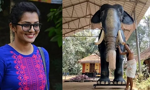 கேரள கோவிலில் சடங்குகளை செய்ய 11 அடி உயர ரோபோ யானை