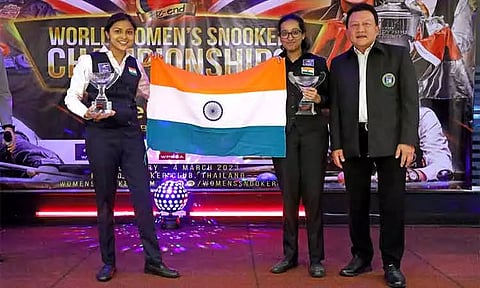 பெண்களுக்கான உலகக் கோப்பை ஸ்னூக்கர் போட்டி - இந்திய அணி தங்கம் வென்றது