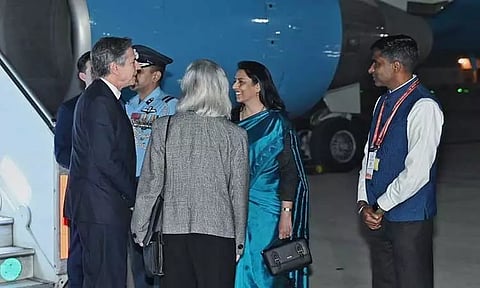 ஜி20 மாநாட்டில் பங்கேற்பதற்காக அமெரிக்க வெளியுறவுத்துறை செயலாளர் இந்தியா வருகை