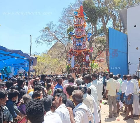 மல்லிகார்ஜூன துர்கம் மலைக்கோவில் தேரோட்டம்