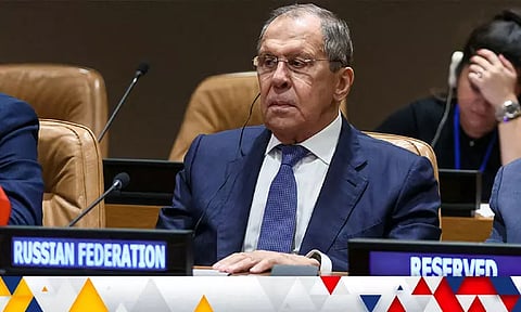 போரை தொடங்கிய உக்ரைன்... ரஷிய வெளியுறவு மந்திரி பேச்சால் எழுந்த சிரிப்பலை