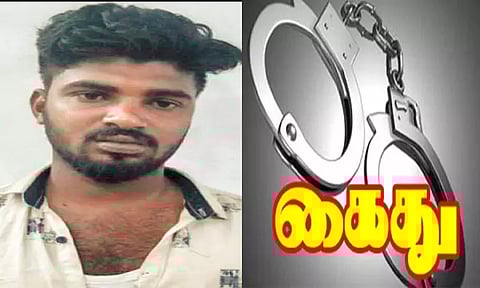 வாகன சோதனையில் கள்ளச்சாராய பாக்கெட்டுகளுடன் சிக்கிய வாலிபர்