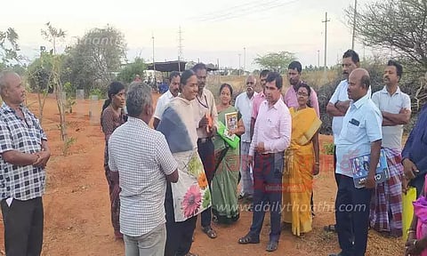 ஊரக வளர்ச்சித்துறை தலைமை பொறியாளர் ஆய்வு