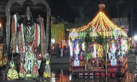 சிங்கப்பெருமாள் கோவில் பாடலாத்ரி நரசிம்ம பெருமாள் கோவில் தெப்பத்திருவிழா