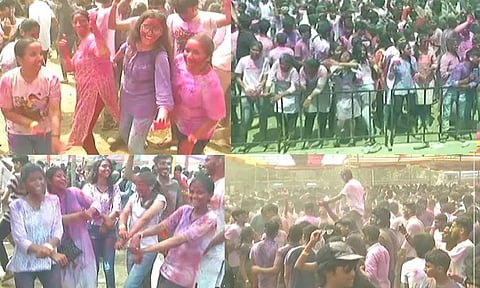 ராயப்பேட்டை ஒய்.எம்.சி.ஏ மைதானத்தில் களைகட்டிய ஹோலி கொண்டாட்டம்...!