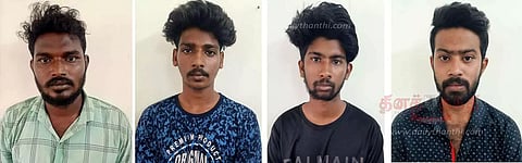 கஞ்சா விற்ற சிறுவன் உள்பட 5 பேர் கைது