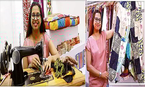 துணிக் கழிவுகளில் தயாராகும் கலக்கல் உடைகள்...!