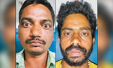 ஆந்திராவில் இருந்து ரெயிலில் கடத்திய 11 கிலோ கஞ்சா பறிமுதல் - வடமாநில வாலிபர்கள் 2 பேர் கைது