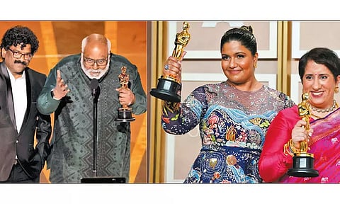 'நாட்டு, நாட்டு' பாடலுக்கு ஆஸ்கார் விருது; முதுமலை யானை பராமரிப்பு குறித்த தமிழ் குறும்படத்துக்கும் விருது