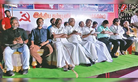 திரிபுரா மாநிலத்தில் பா.ஜ.க. அராஜகத்தை கண்டித்து மார்க்சிஸ்ட் கம்யூனிஸ்டு ஆர்ப்பாட்டம்