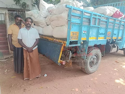 கேரளாவுக்கு கடத்த முயன்ற 2 டன் ரேஷன் அரிசி பறிமுதல்