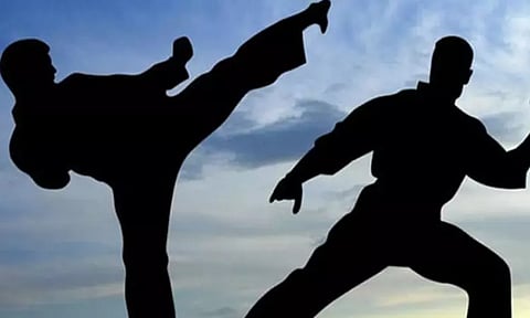 மணலி டாக்டர் சிவந்தி ஆதித்தனார் பள்ளி சார்பில் மாநில அளவிலான கராத்தே போட்டி