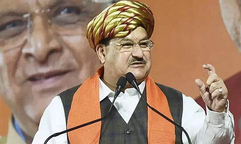 ராகுல்காந்திக்காக வாரிசு அரசியலை ஊக்குவிக்கும் காங்கிரஸ் - ஜே.பி.நட்டா குற்றச்சாட்டு