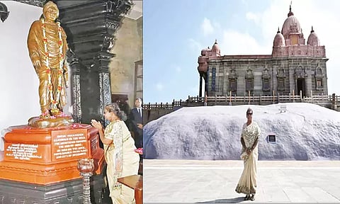 விவேகானந்தர் மண்டபத்தில் தியானம் செய்த ஜனாதிபதி திரவுபதி முர்மு