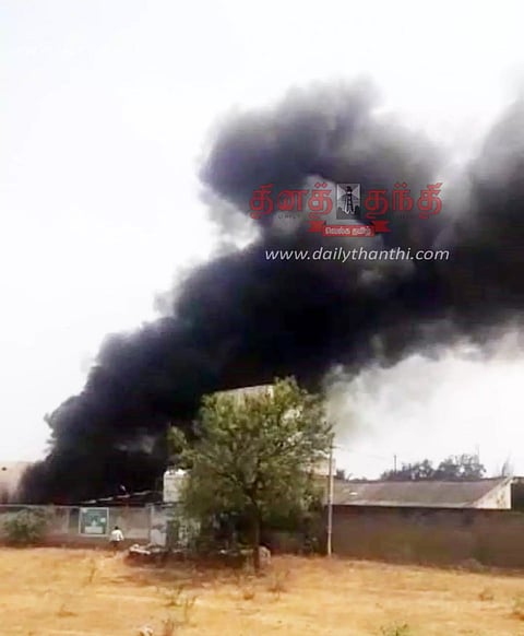 ஈரோட்டில் பிளாஸ்டிக் ஆலையில் தீ விபத்து