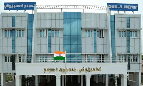 பூந்தமல்லி நகராட்சியில் ரூ.25 லட்சத்தில் ஆரம்ப சுகாதார நிலையம் கட்டிட பணிகள்