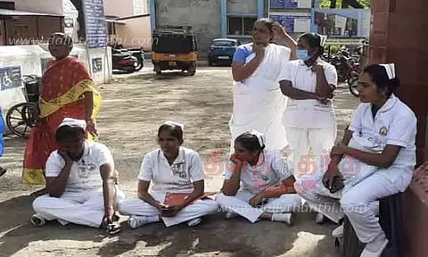 செவிலியர்கள் போராட்டம்