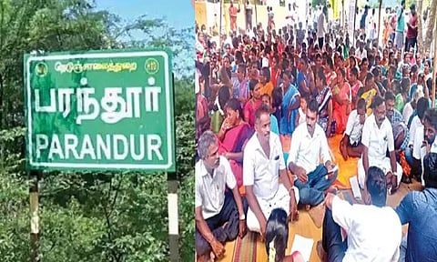 ஏகனாபுரம் கிராம சபை கூட்டத்தில் பரந்தூர் விமான நிலையம் அமைக்க எதிர்ப்பு தெரிவித்து தீர்மானம்