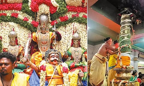 திருத்தணியில் திரவுபதி அம்மன் கோவில் தீமிதி திருவிழா