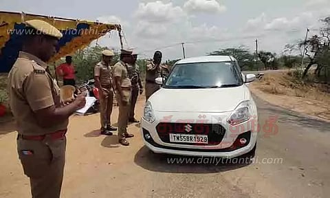 இறையூர், வேங்கைவயல் பகுதிகளில் 4 சோதனைச்சாவடிகள் அமைப்பு