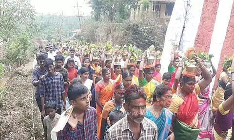 பறவை காவடி, பால்குடங்கள் எடுத்து பக்தர்கள் ஊர்வலம்