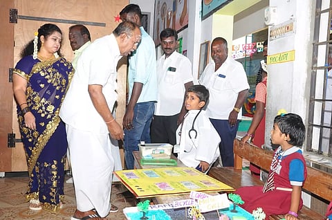 காவனூர் இந்திரா நர்சரி, பள்ளியில் அறிவியல் கண்காட்சி