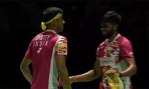 சுவிஸ் ஓபன் சர்வதேச பேட்மிண்டன் போட்டி: சாத்விக்-சிராக் ஜோடி இறுதிசுற்றுக்கு முன்னேற்றம்