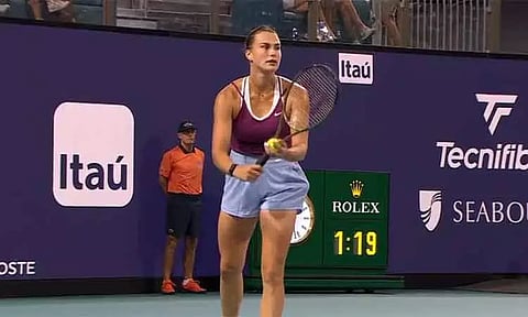 மியாமி ஓபன் சர்வதேச டென்னிஸ் போட்டி: பெலாரஸ் வீராங்கனை சபலென்கா 3-வது சுற்றுக்கு முன்னேற்றம்