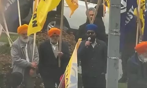 அமெரிக்காவில் இந்திய தூதரகம் முன் காலிஸ்தானியர்கள் போராட்டம்: தூதருக்கு மிரட்டல்