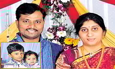 நோயால் அவதிப்பட்ட 2 குழந்தைகளுக்கு விஷம் கொடுத்து கொன்றுவிட்டு பெற்றோரும் தற்கொலை - ஐதராபாத்தில் சோகம்