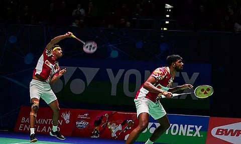 சுவிஸ் ஓபன் பேட்மிண்டன் ஆடவர் இரட்டையர் போட்டியில் பட்டம் வென்ற இந்திய வீரர்கள்