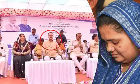 பாஜக எம்.பி., எம்.எல்.ஏ.க்கள் பங்கேற்ற அரசு நிகழ்ச்சியில் பில்கிஸ் பானு கூட்டு பாலியல் வன்கொடுமை குற்றவாளி பங்கேற்பு