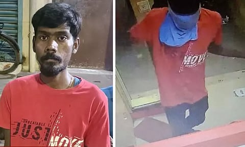 கே.கே நகரில் ஏடிஎம் இயந்திரத்தை உடைத்து கொள்ளையடிக்க முயன்ற சம்பவம் - ஒருவர் கைது