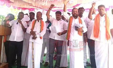 தண்டராம்பட்டில் பா.ஜ.க. ஆர்ப்பாட்டம்