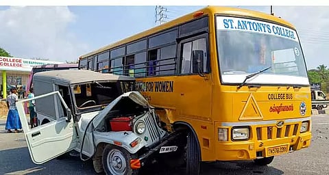 தனியார் பள்ளி தாளாளர் உள்பட 5 பேர் படுகாயம்