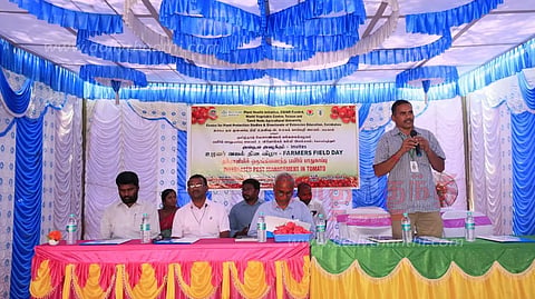தக்காளி சாகுபடி குறித்து விவசாயிகளுக்கு பயிற்சி