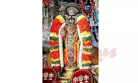ஜீயபுரம் ஆஸ்தான மண்டபத்தில் எழுந்தருளிய நம்பெருமாள்
