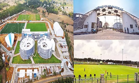 மாமல்லபுரத்தில் உருவாக்கப்பட்டிருக்கும் கால்பந்து உலகம்..!