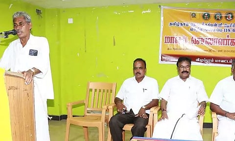 20 அம்ச கோரிக்கைகளை வலியுறுத்தி சென்னையில் 8-ந் தேதி உண்ணாவிரத போராட்டம் தொடக்கப்பள்ளி ஆசிரியர் கூட்டணி கூட்டத்தில் முடிவு