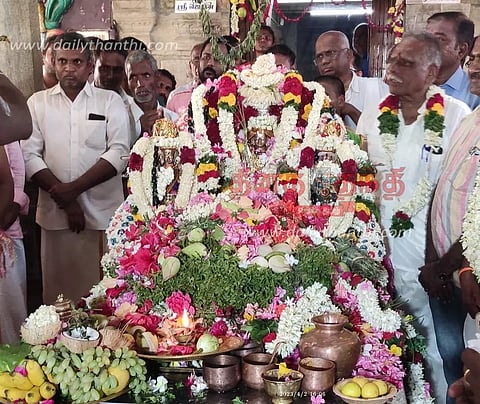 கொளாநல்லி கல்யாண வரதராஜ பெருமாள் கோவிலில் திருக்கல்யாணம்